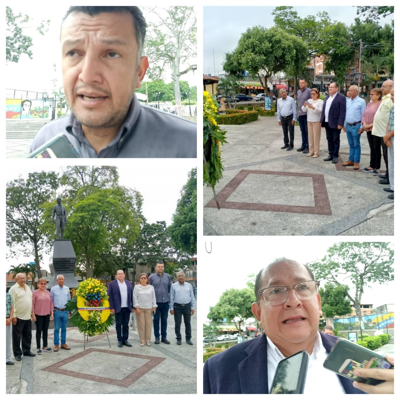 Diario Frontera, Frontera Digital,  El Vigía Panamericana, ,Con una ofrenda de flores se llevó a cabo acto por el 241 del natalicio de Simón Bolívar en El Vigía