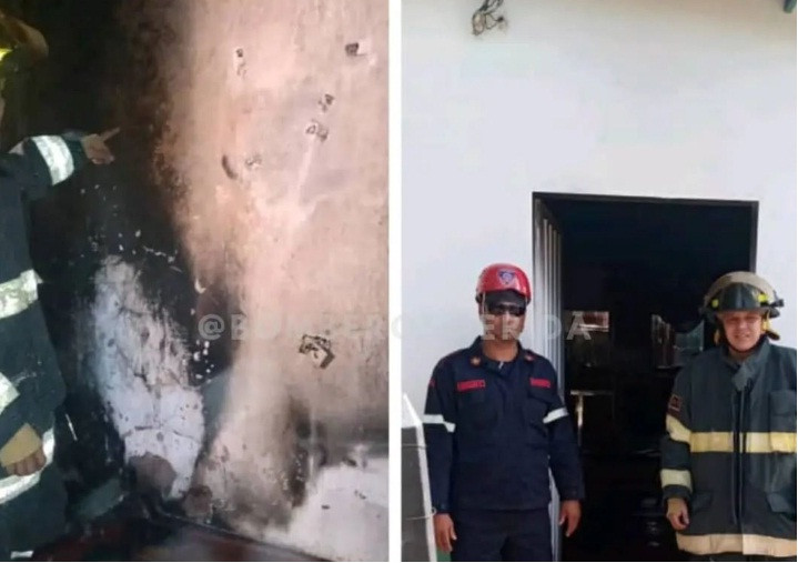 Diario Frontera, Frontera Digital,  Sucesos, ,Bomberos indaga causa del incendio de una vivienda con pérdida parcial en Arapuey