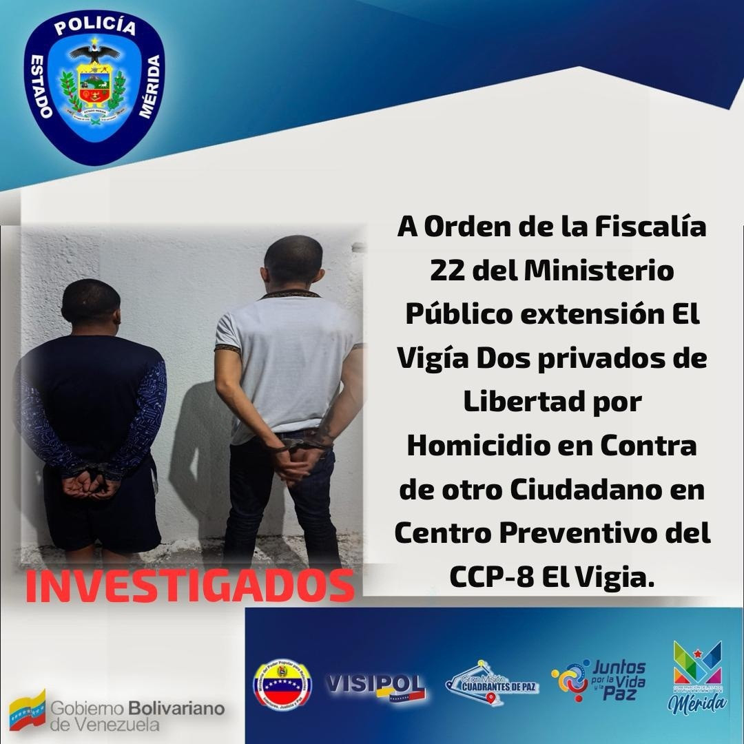 Diario Frontera, Frontera Digital,  Sucesos, ,Ante tribunal penal fueron presentados dos reclusos responsables del asesinato del privado de libertad en el Comando Policial de El Vigía