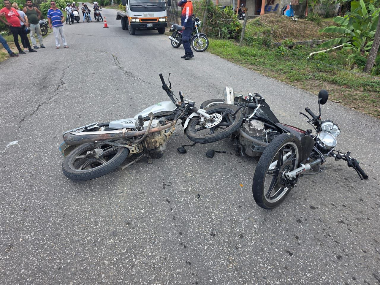 Diario Frontera, Frontera Digital,  Sucesos, ,Dos motorizados resultaron lesionados tras colisionar en El Vigía