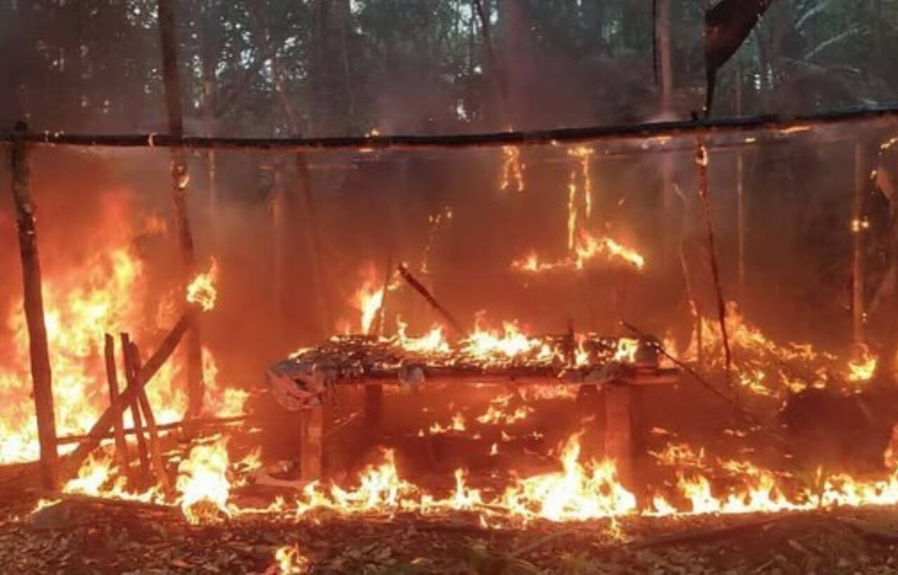 Diario Frontera, Frontera Digital,  Nacionales, ,Destruyeron campamento de minería ilegal en Amazonas