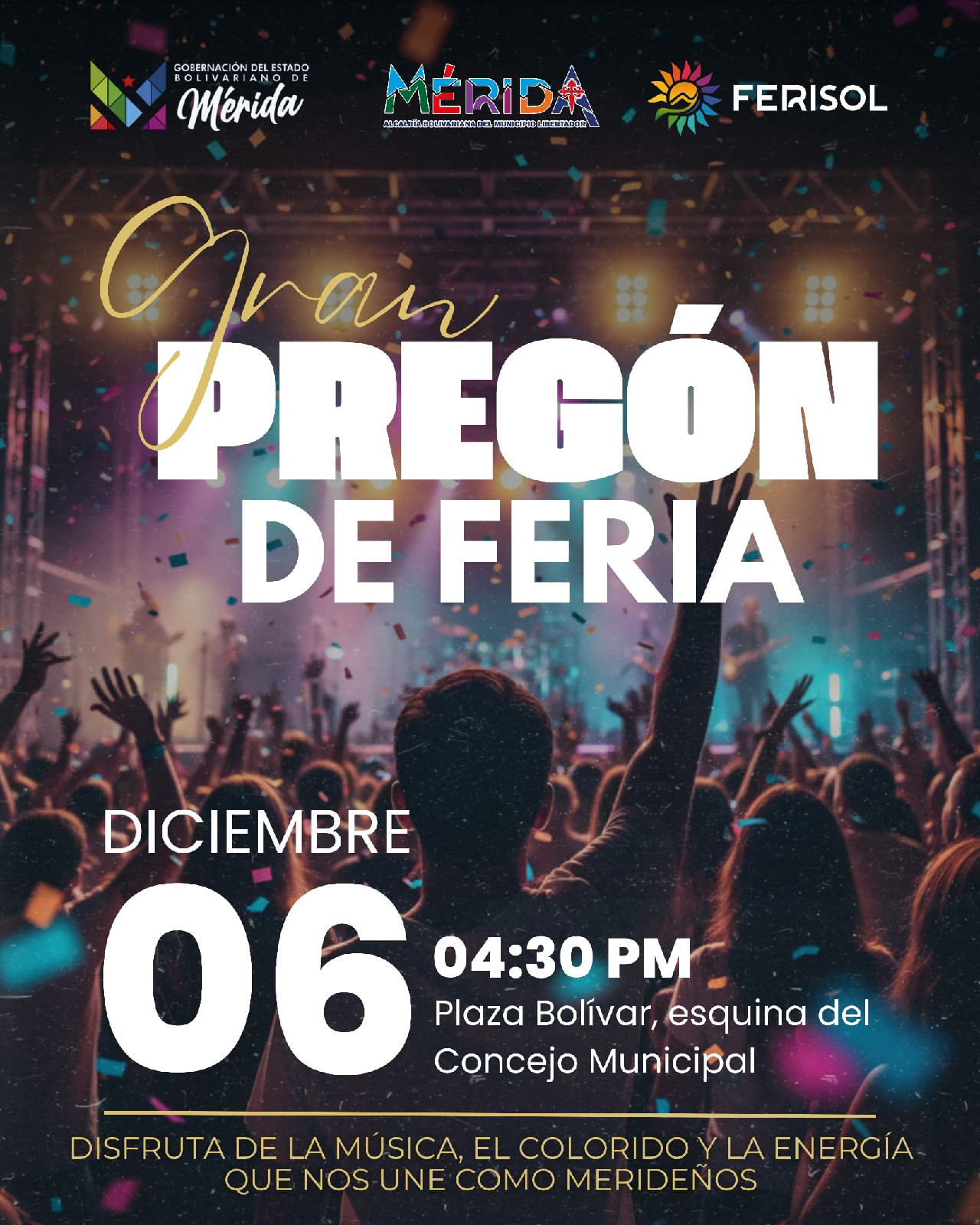 Diario Frontera, Frontera Digital,  Entretenimiento, ,La invitación es abierta a toda la comunidad para disfrutar, compartir y vivir este momento de unión,Gran Pregón de Feria: El inicio oficial de la fiesta de Mérida
