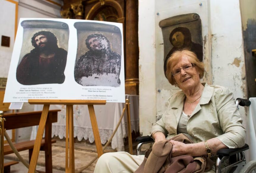 Diario Frontera, Frontera Digital,  Internacionales, ,Murió Cecilia Giménez, la autora detrás de la restauración viral del Ecce Homo