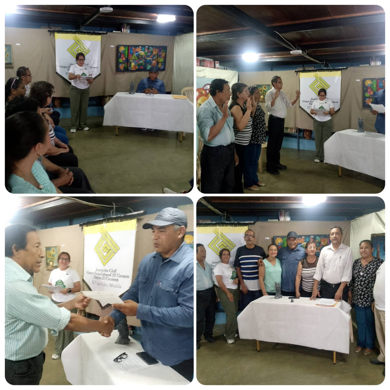 Diario Frontera, Frontera Digital,  El Vigía Panamericana, ,Juramentada Junta Directiva del Grupo Social - Cultural El Carmen en El Vigía