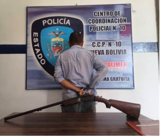 Diario Frontera, Frontera Digital,  Sucesos, ,Policía capturó a ciudadano por porte ilícito de arma de fuego en Nueva Bolivia