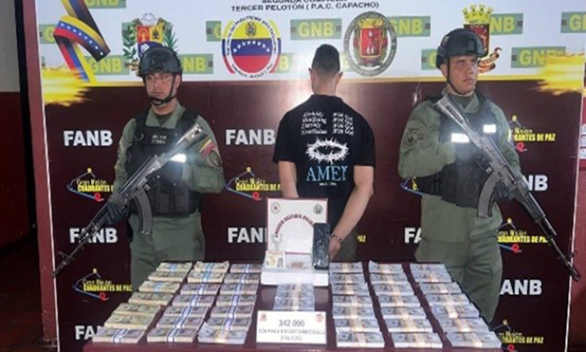 Diario Frontera, Frontera Digital,  Sucesos, ,Detuvieron a un hombre con 342.200 dólares falsos en Táchira