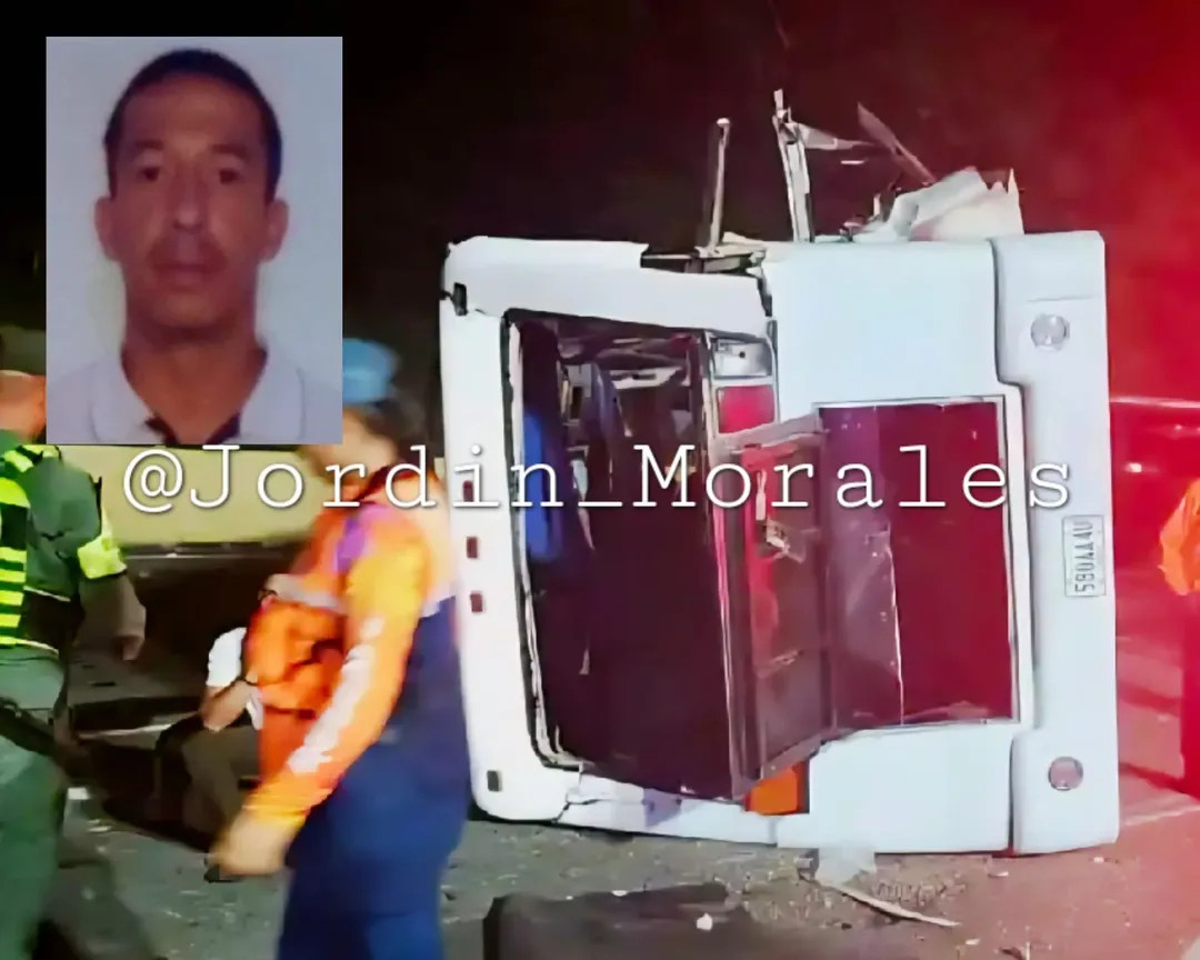 Diario Frontera, Frontera Digital,  Sucesos, ,Colector merideño murió tras vuelco de autobús en Portuguesa