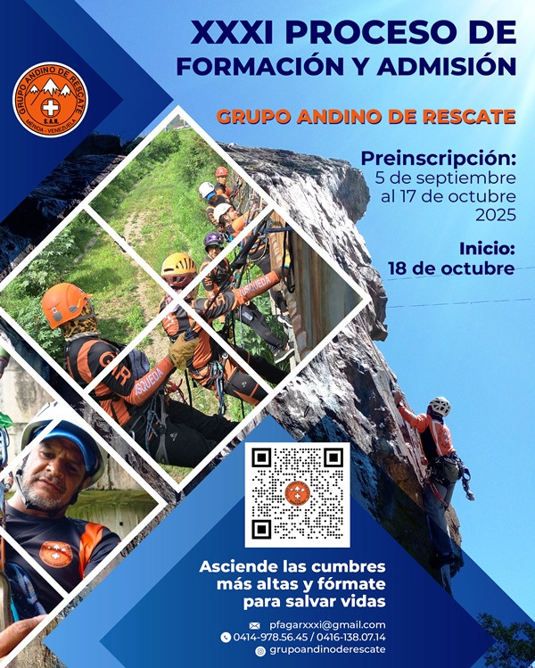 Diario Frontera, Frontera Digital,  Regionales, ,Iniciaron preinscripciones para el XXXI Curso de Formación y Admisión 
del Grupo Andino de Rescate en Mérida