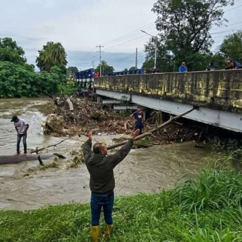 Frontera Digital, Diario Frontera, Colapsó puente recién inaugurado tras fuertes lluvias en Portuguesa