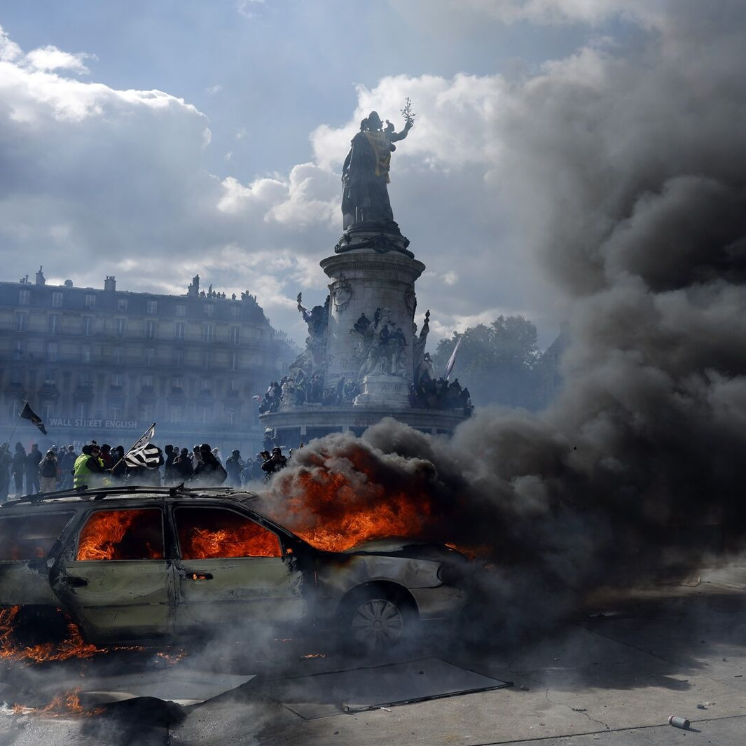 Frontera Digital,  Internacionales,  Al menos 400 detenidos por actos de violencia en la jornada de protesta masiva en Francia