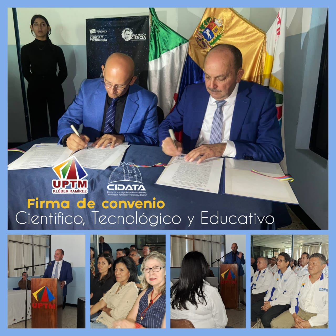 Frontera Digital,  Regionales,  UPTMKR y Cidata firman convenio estratégico para impulsar la ciencia y tecnología desde la astronomía