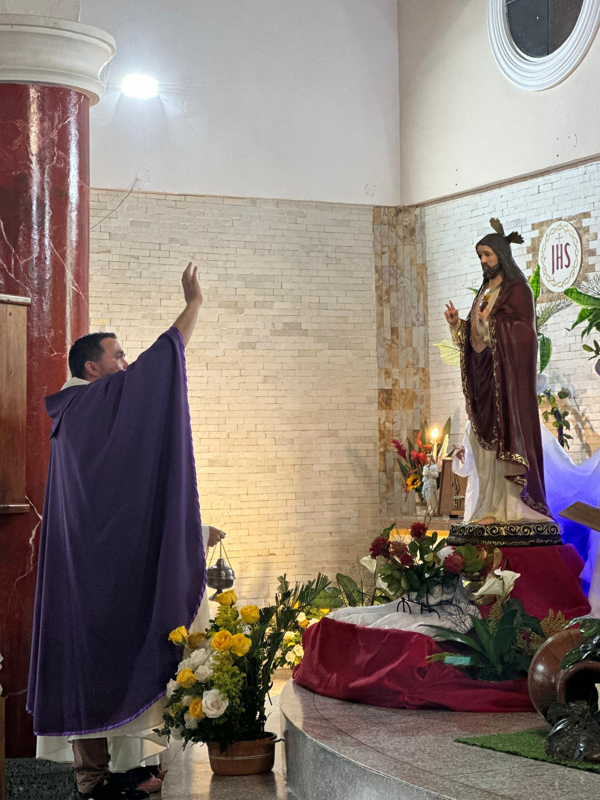 Diario Frontera, Frontera Digital,  Mocoties, ,En Zea con júbilo y devoción: Caño el Tigre recibe la imagen del Sagrado Corazón de Jesús