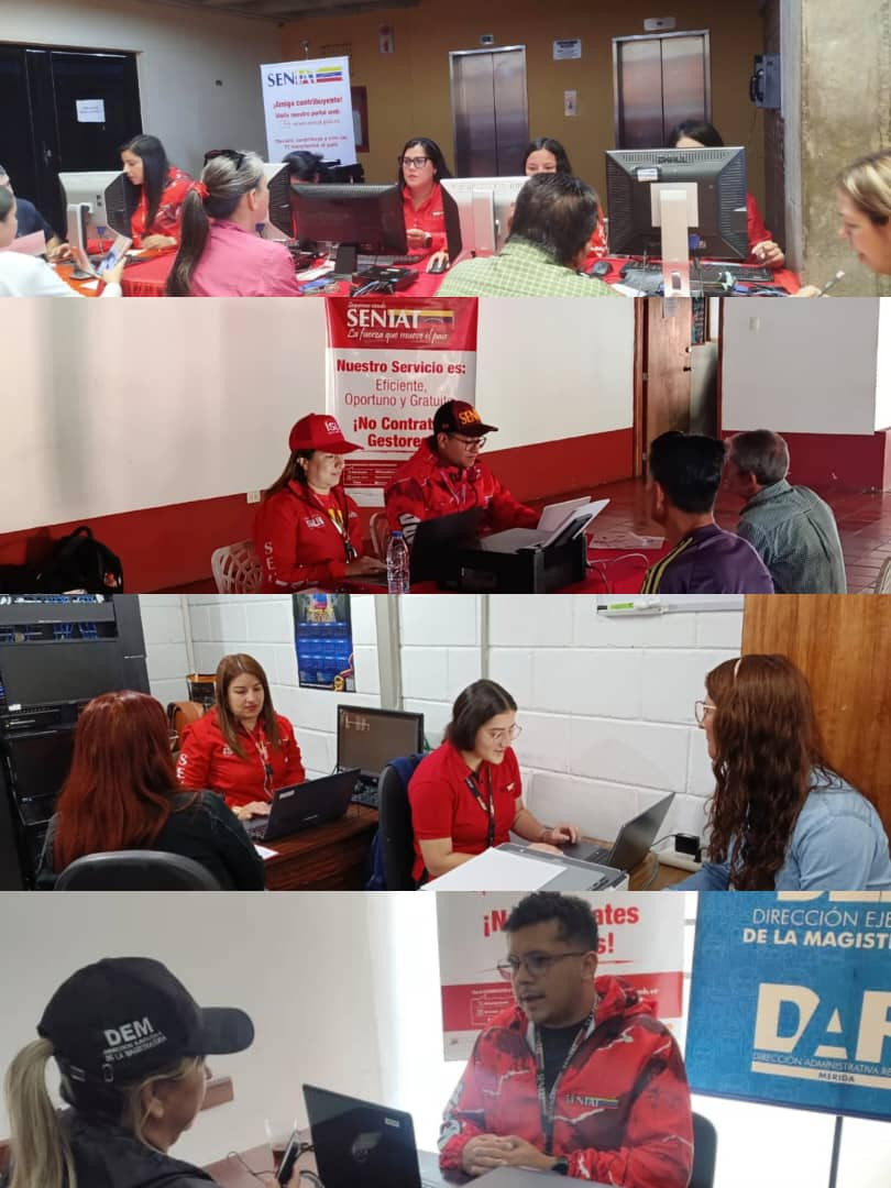 Diario Frontera, Frontera Digital,  Regionales, ,Estas jornadas, centradas en la declaración y pago del Impuesto Sobre la Renta (ISLR) y la actualización del Registro de Información Fiscal (RIF), se realizaron siguiendo los lineamientos directos del Superintendente Nacional, José David Cabello Rondón,Seniat Mérida despliega operativos de ISLR y RIF en instituciones públicas y sectores comerciales