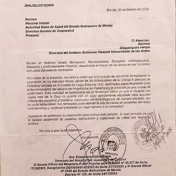 Diario Frontera, Frontera Digital,  Salud, Regionales, ,Directora del Sor Juana Inés de la Cruz solicitó reasignar espacios 
de la Unidad de Larga Estancia del Iahula