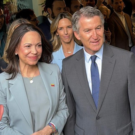 Frontera Digital,  Internacionales,  Feijóo recibió a María Corina Machado en Madrid y elogió su valentía