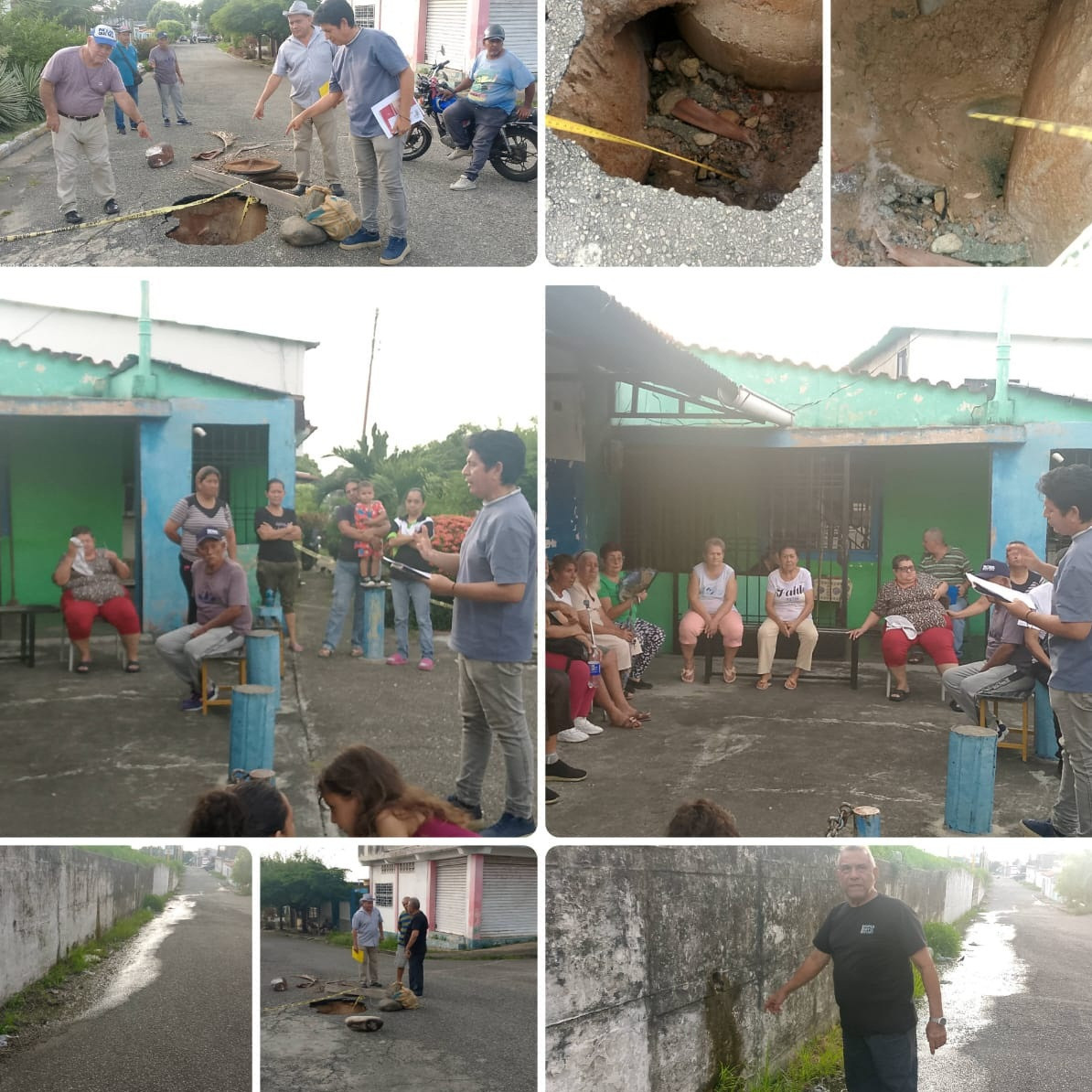 Frontera Digital,  El Vigía Panamericana,  Vecinos del barrio Bolívar exigen solución al colapso de tuberías en El Vigía