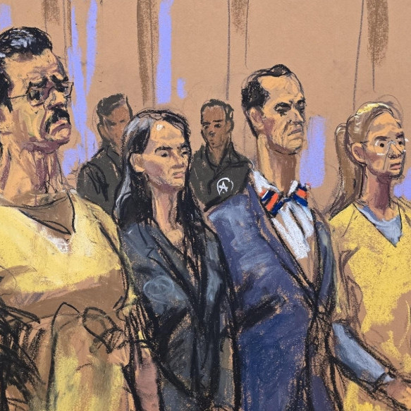 Frontera Digital,  Internacionales,  Difunden nuevos retratos de Nicolás Maduro y Cilia Flores durante su tercera audiencia en Nueva York