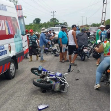 Frontera Digital,  Sucesos,  Accidente dejó tres motorizados heridos en El Vigía